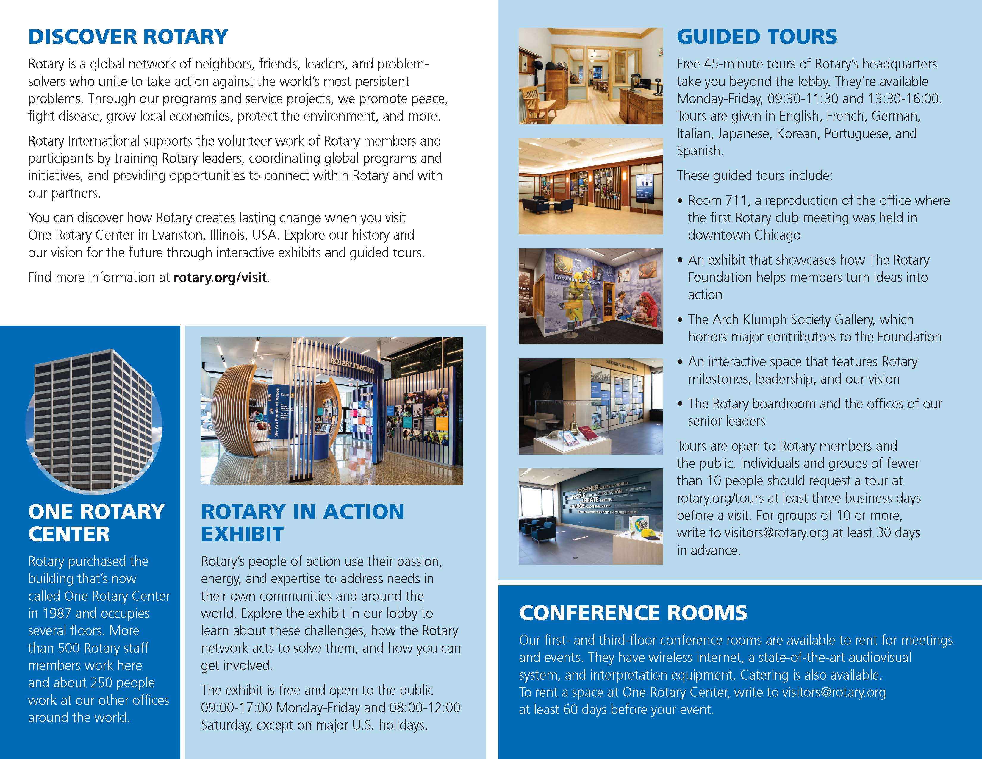 Rotary brochure design